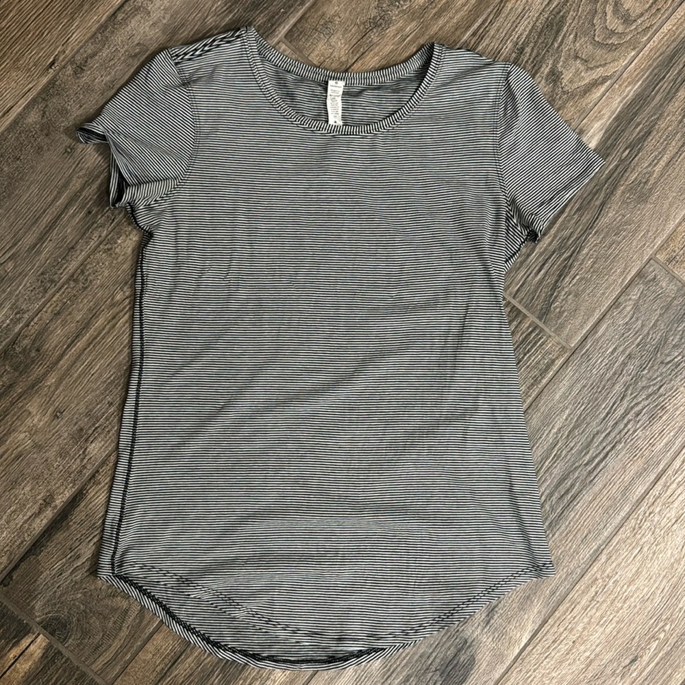 Striped Lululemon t-shirt